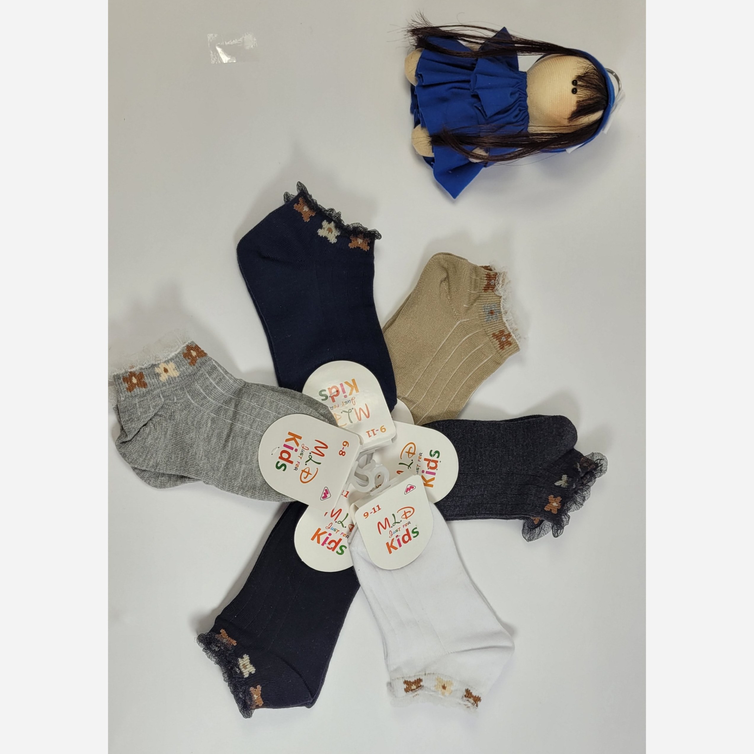 جوراب دخترانه  سن 6 تا 8 سال - کد 031