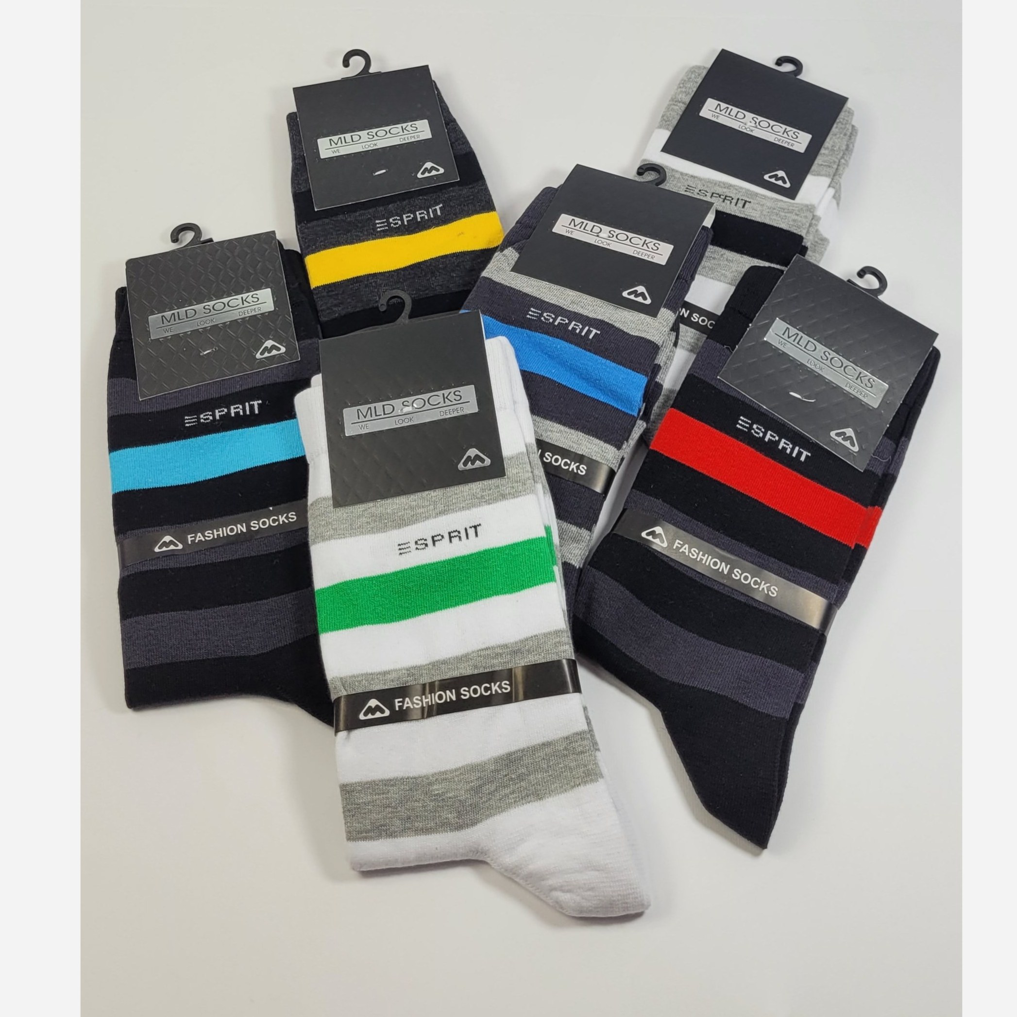 جوراب مردانه اعلا راه راه - کد 0115